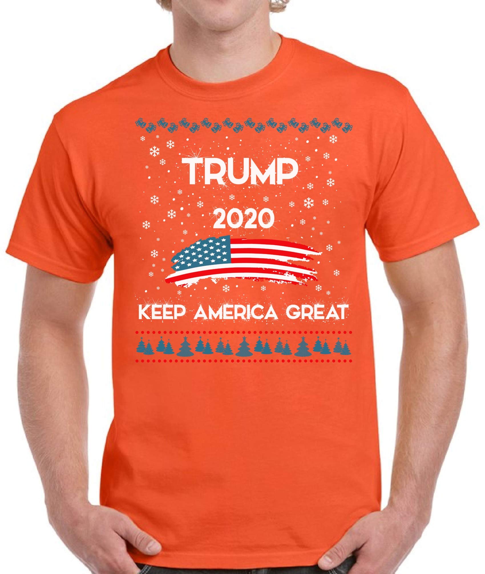 Funny Ugly Christmas Shirts for Men - Donald Trump 2020 Holiday T-Shirt - Perfect for Christmas Parties & Festive Gatherings