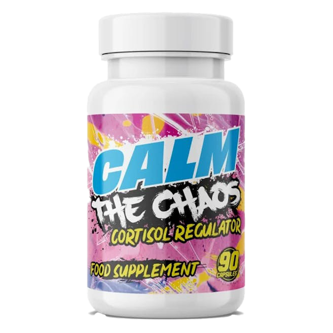 Chaos Crew Calm the 90 Capsules - Unflavored Stress Relief Supplement for Anxiety & Relaxation - Perfect for Daily Stress Management & Better Sleep