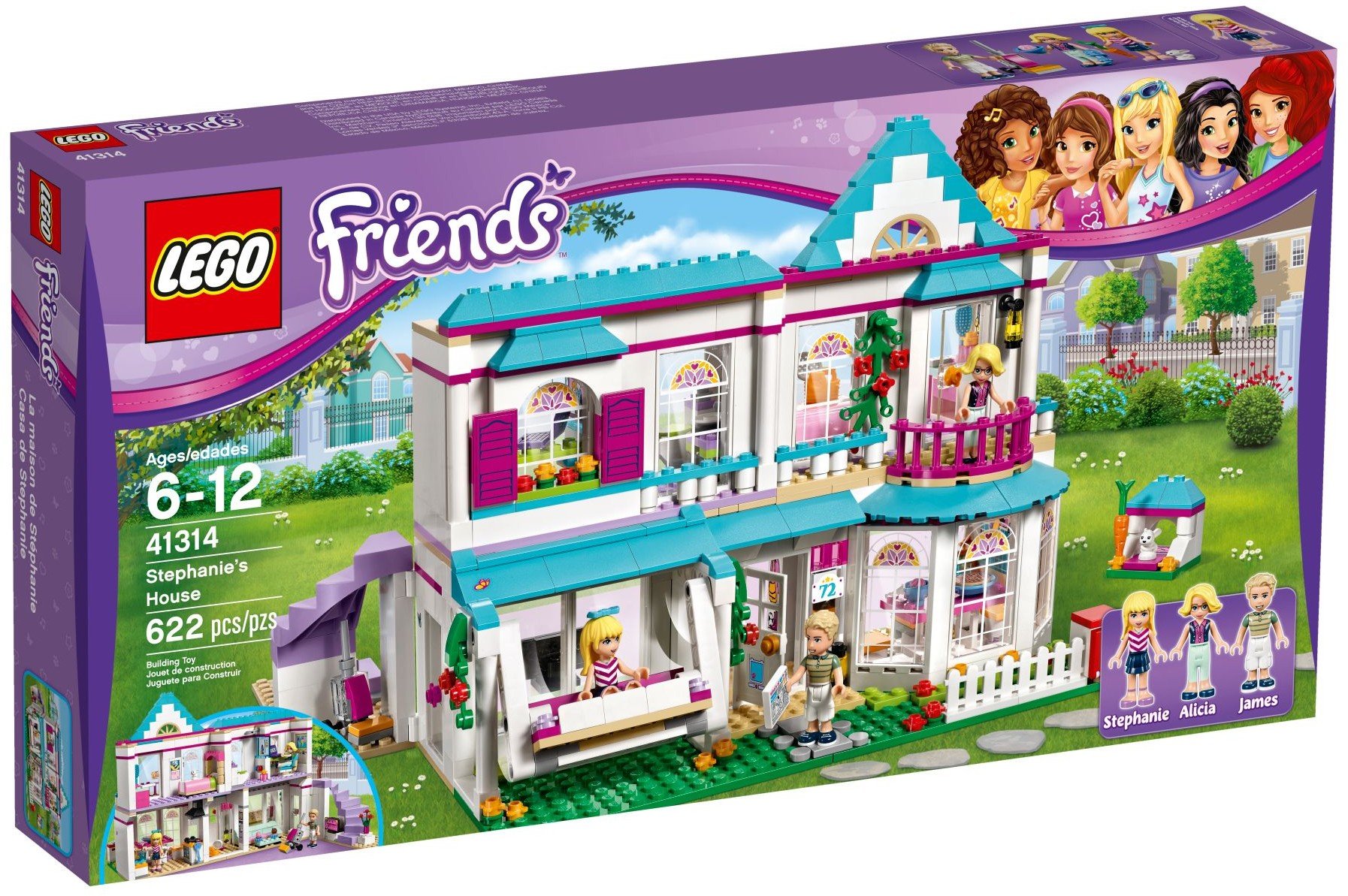 LEGO Friends Stephanie's House 41314 Building Toy Set for Kids - Creative Play & Gift Idea for Birthday & Holidays - Perfect for Role-Playing & Storytelling Fun