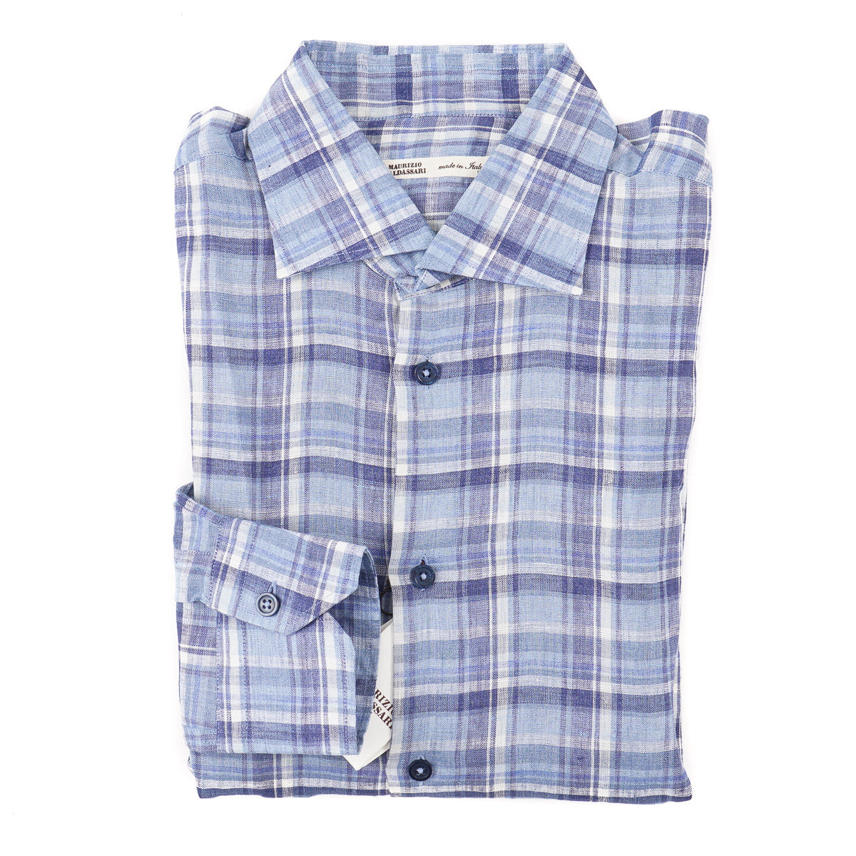 Premium Maurizio Baldassari Men's Woven Linen Shirt - Breathable & Lightweight Summer Casual Button-Up for Beach, Travel & Outdoor Activities