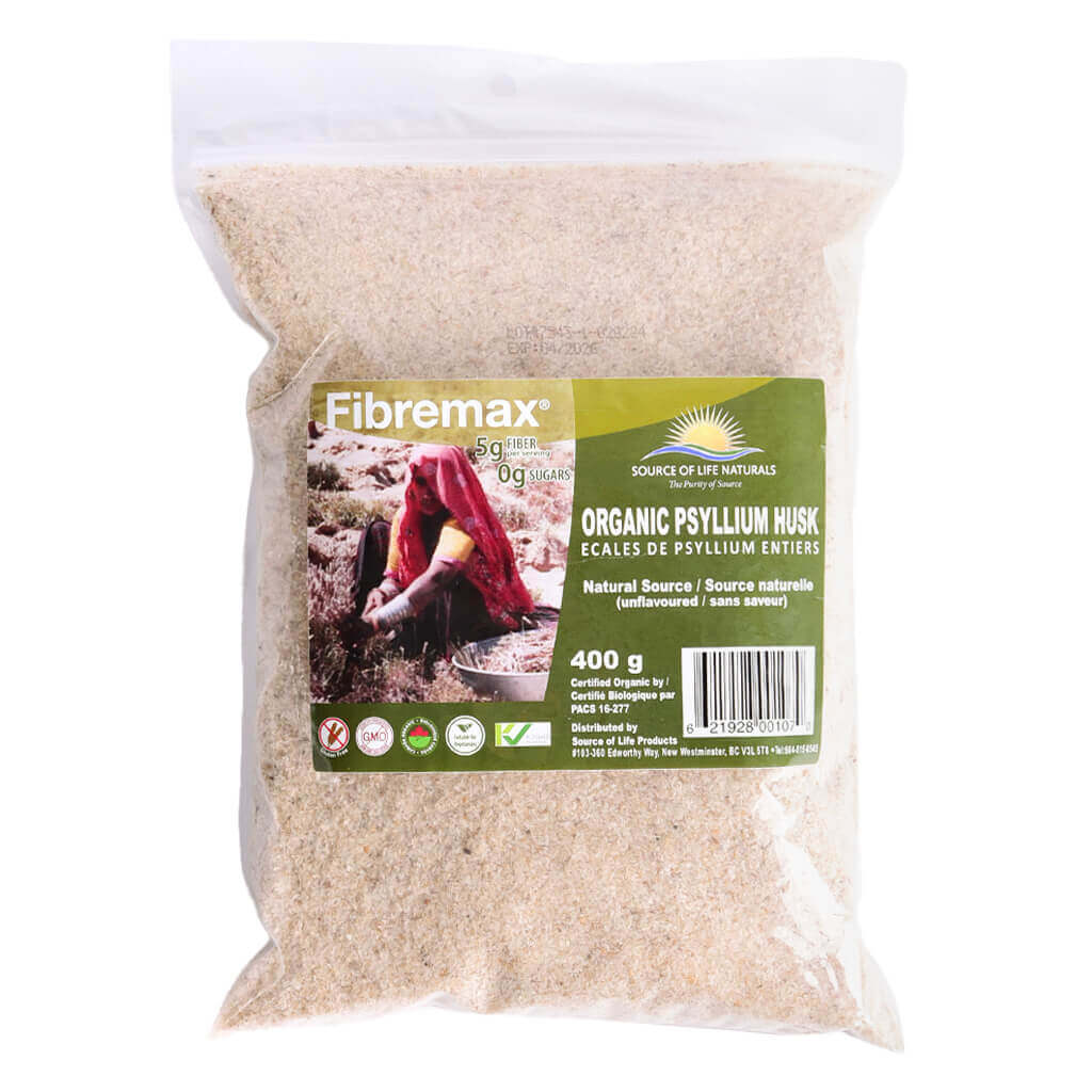 Organic Psyllium Husk Whole - 100% Pure Natural Fiber Supplement for Digestive Health & Weight Management - Perfect for Smoothies, Baking & Detox Drinks