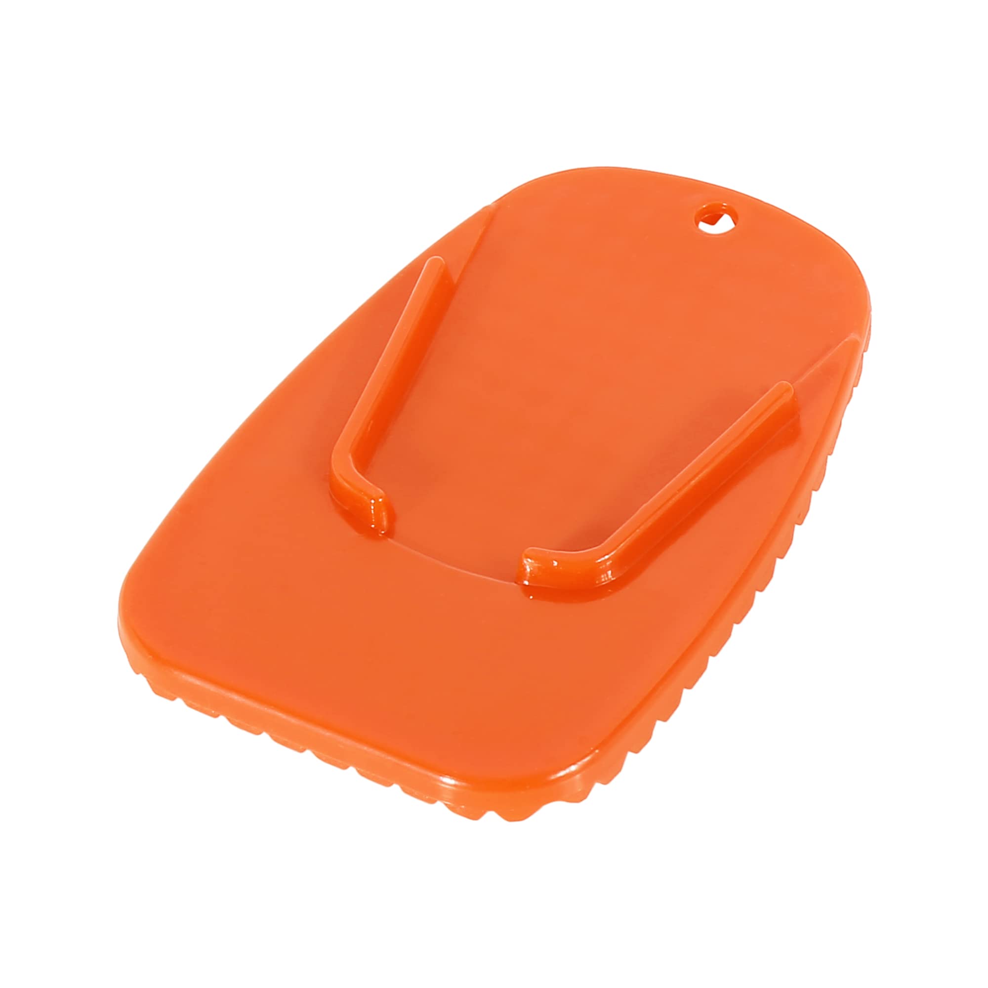 F FIERCE CYCLE Motorcycle Kickstand Pad - Heavy Duty Support Plate for Parking Stand, Side Stand Extension Pad (Orange) - Prevent Sinking on Soft Ground, Ideal for Dirt Bikes, Cruisers & Street Bikes