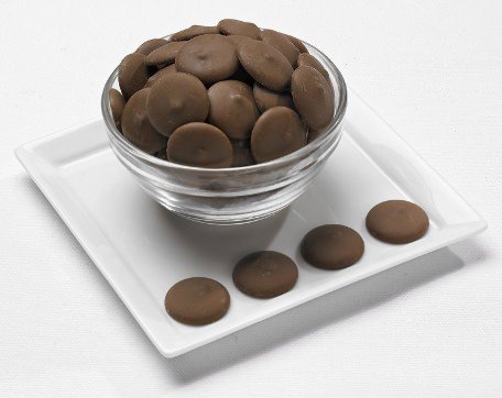 Merckens Cocoa Lite Milk Chocolate Melting Wafers 50lb Bulk - Premium Baking Chocolate for Candy Making, Cake Decorating & Desserts
