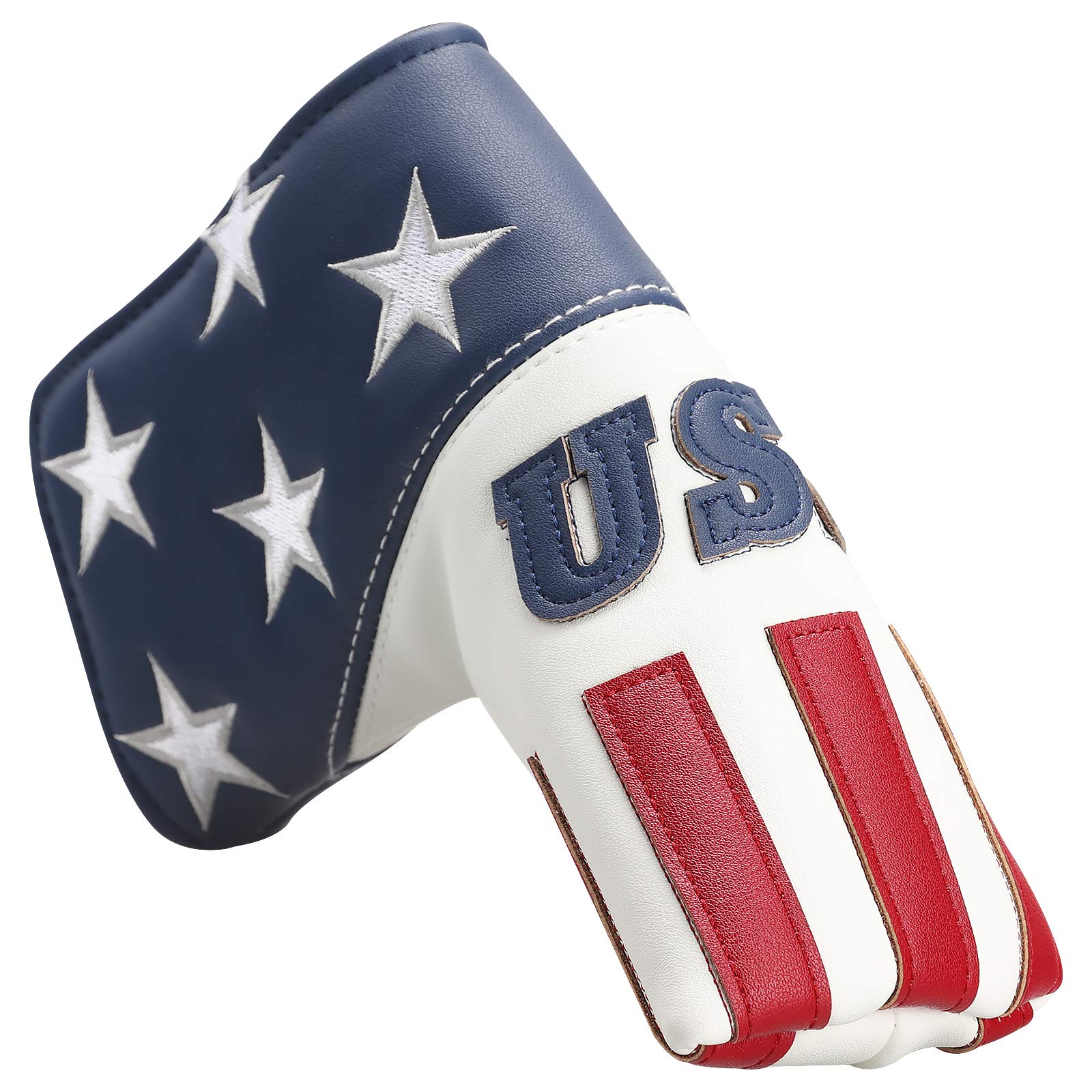Premium CRAFTSMAN GOLF USA Mallet Putter Headcover - Compatible with Scotty Cameron & Odyssey Putters - Durable Golf Club Protection for Practice & Tournament Play