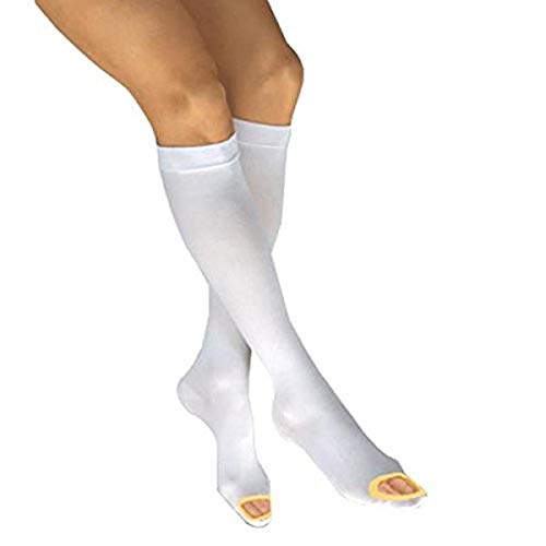 Jobst Anti-EM/GP Knee High Compression Stockings for Women & Men - Small Size - Ideal for Travel, Varicose Veins & Post-Surgery Recovery
