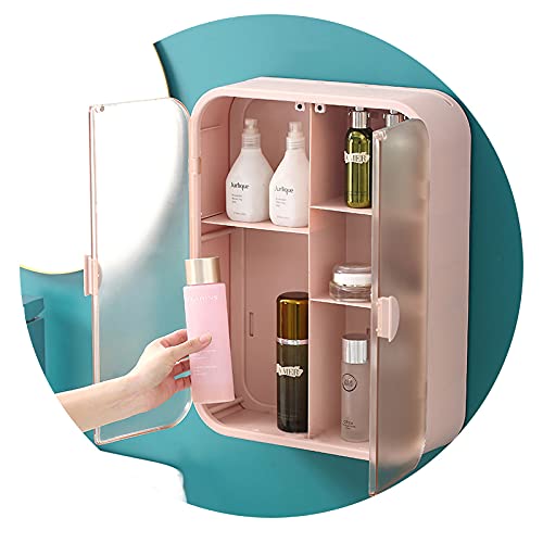 Wall-Mounted Skin Care Organizer - No Drill Cosmetic Storage Box for Bathroom & Vanity | Perfect for Makeup, Skincare & Beauty Product Organization at Home