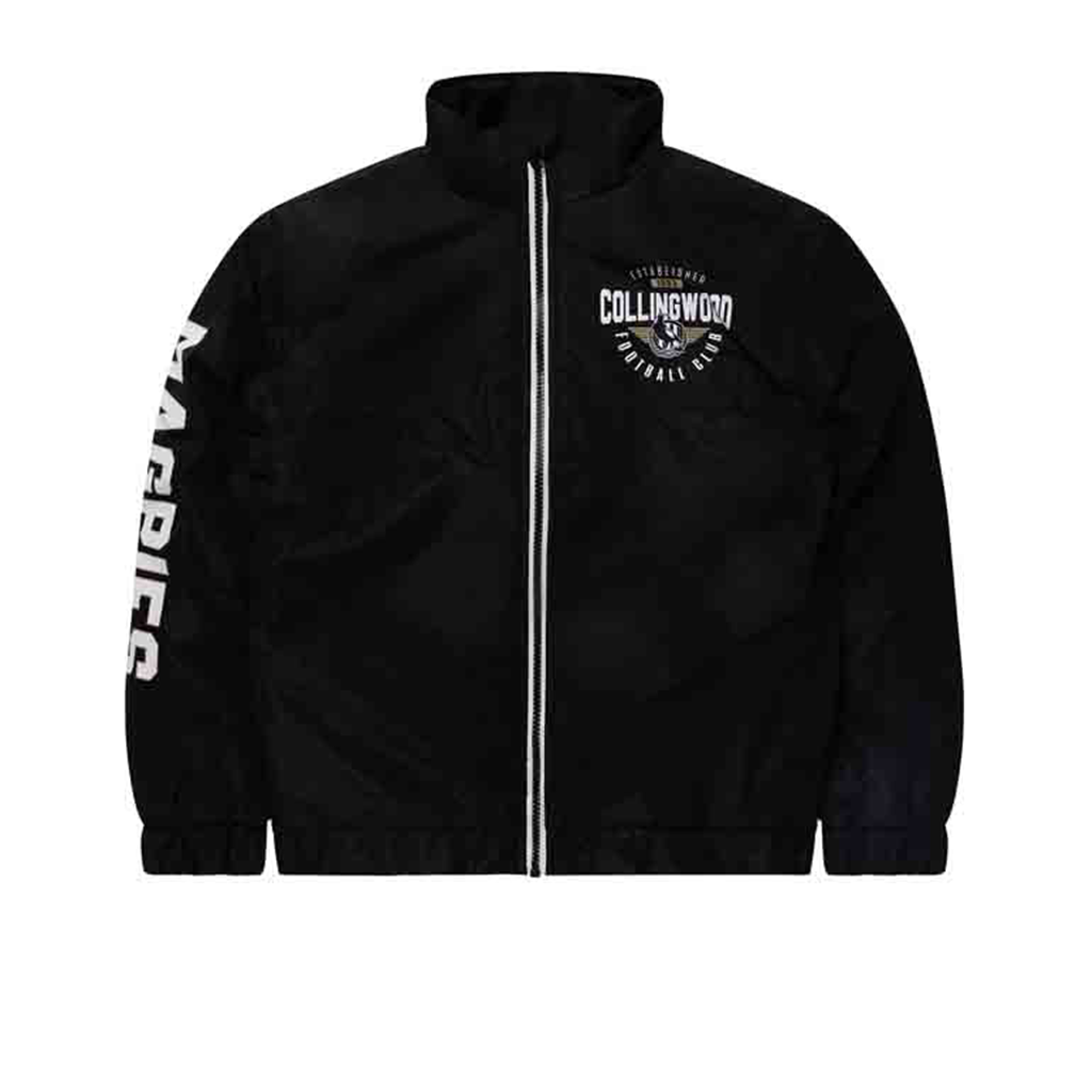 Collingwood Magpies Youth Fan Jacket - Official AFL Team Apparel for Kids & Teens - Perfect for Game Day, School, and Outdoor Activities