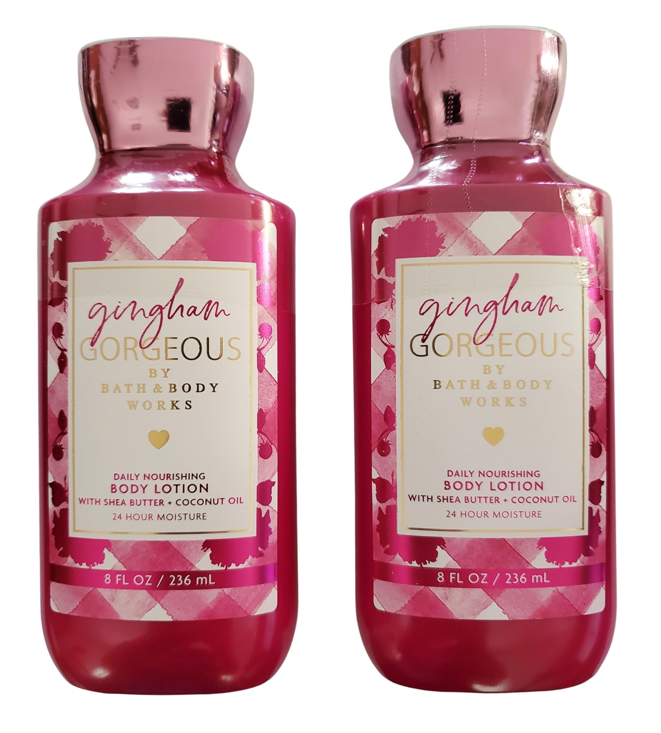 Bath & Body Works Gingham Gorgeous Body Lotion - 8 oz (Pack of 2) | Hydrating Moisturizer for Soft Skin | Perfect for Daily Use & Gift Sets