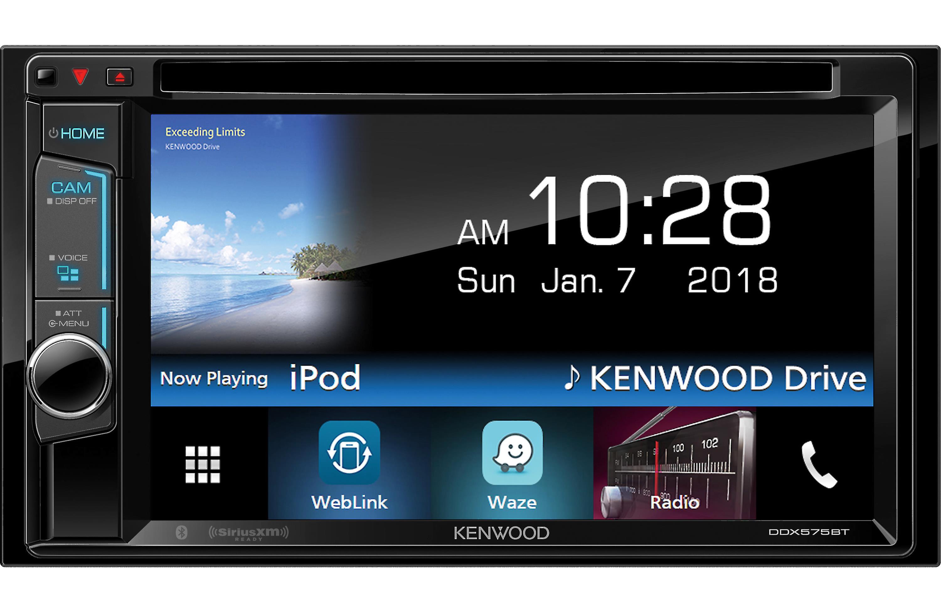 Kenwood DDX575BT Double Din Car Stereo with Bluetooth - In-Dash Multimedia Receiver for Hands-Free Calling & Music Streaming - Perfect for Road Trips & Daily Commutes