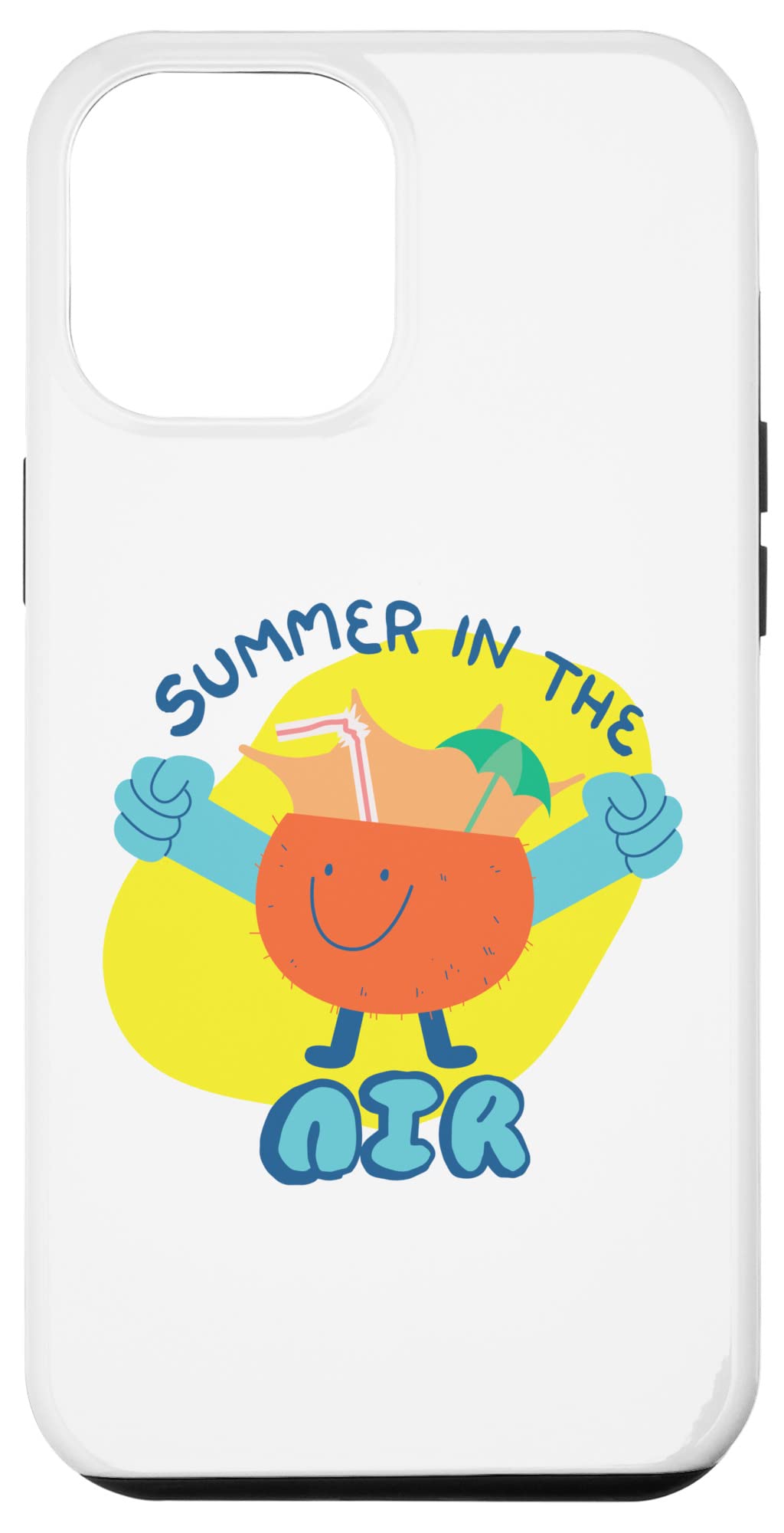 iPhone 12 Pro Max Case - Summer Vacation Design with Cute Coconut Juice Pattern, Durable Protective Cover for Kids & Teens - Perfect for Beach Trips, Pool Parties & Summer Adventures