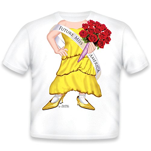 Just Add A Kid Baby Girls' Future Miss America T-Shirt - Cute Toddler Graphic Tee for Special Occasions & Playdates