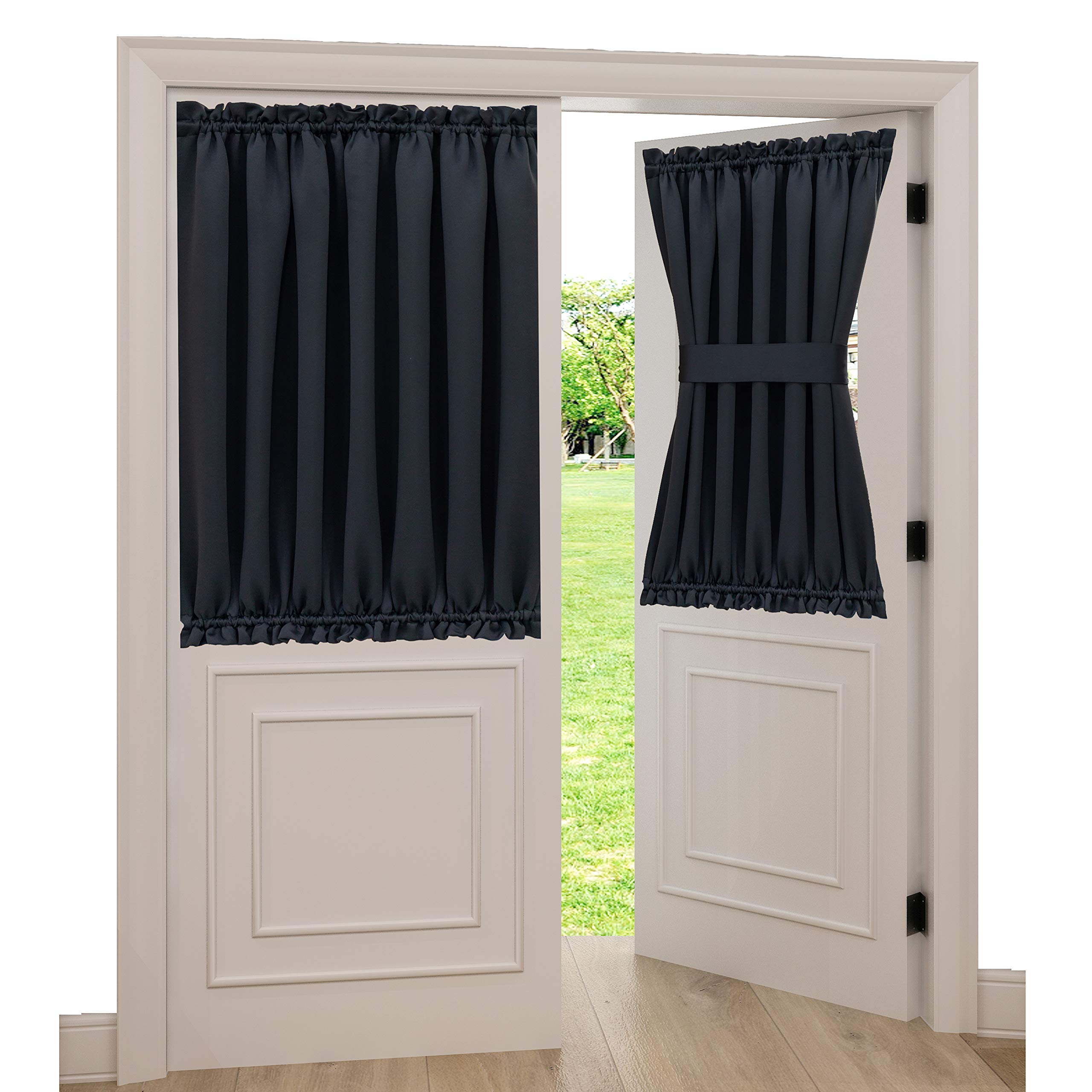 Thermal Insulated Blackout French Door Window Curtains - 1 Panel (54