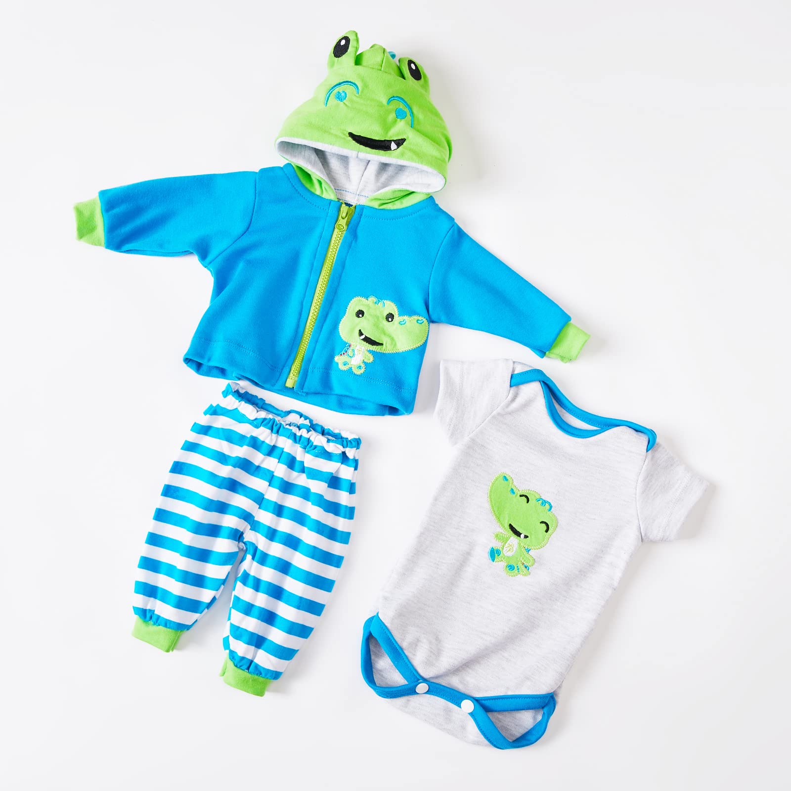 Realistic Reborn Baby Doll Boy Clothes Set - Soft Newborn Doll Outfits & Accessories for 18 Inch Lifelike Baby Dolls | Perfect for Collectors, Photography & Gift Giving