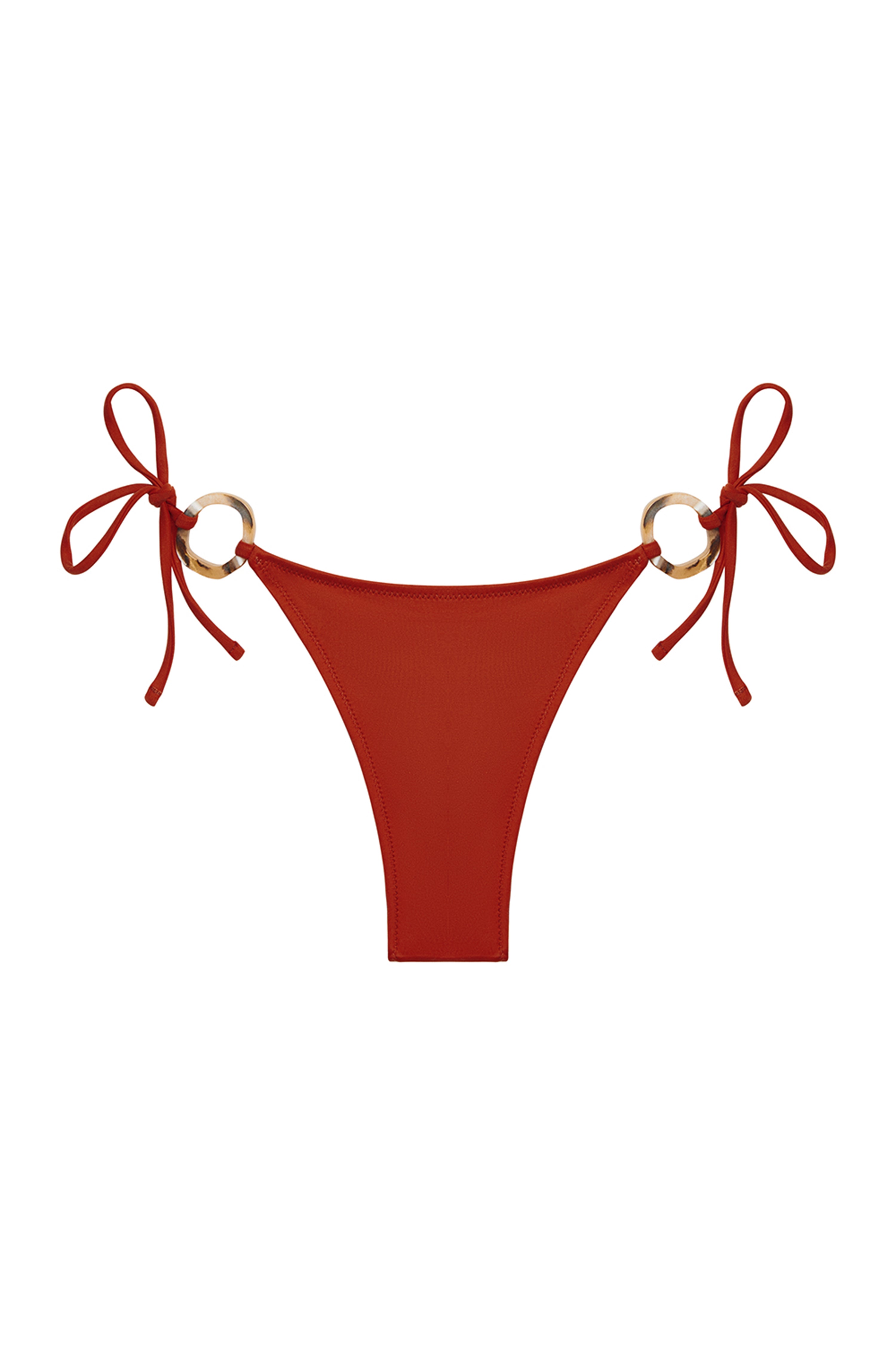 Orb Praia Bottom in Clay - Stylish High-Waisted Swim Bottoms for Women | Perfect for Beach Vacations, Pool Parties & Summer Getaways