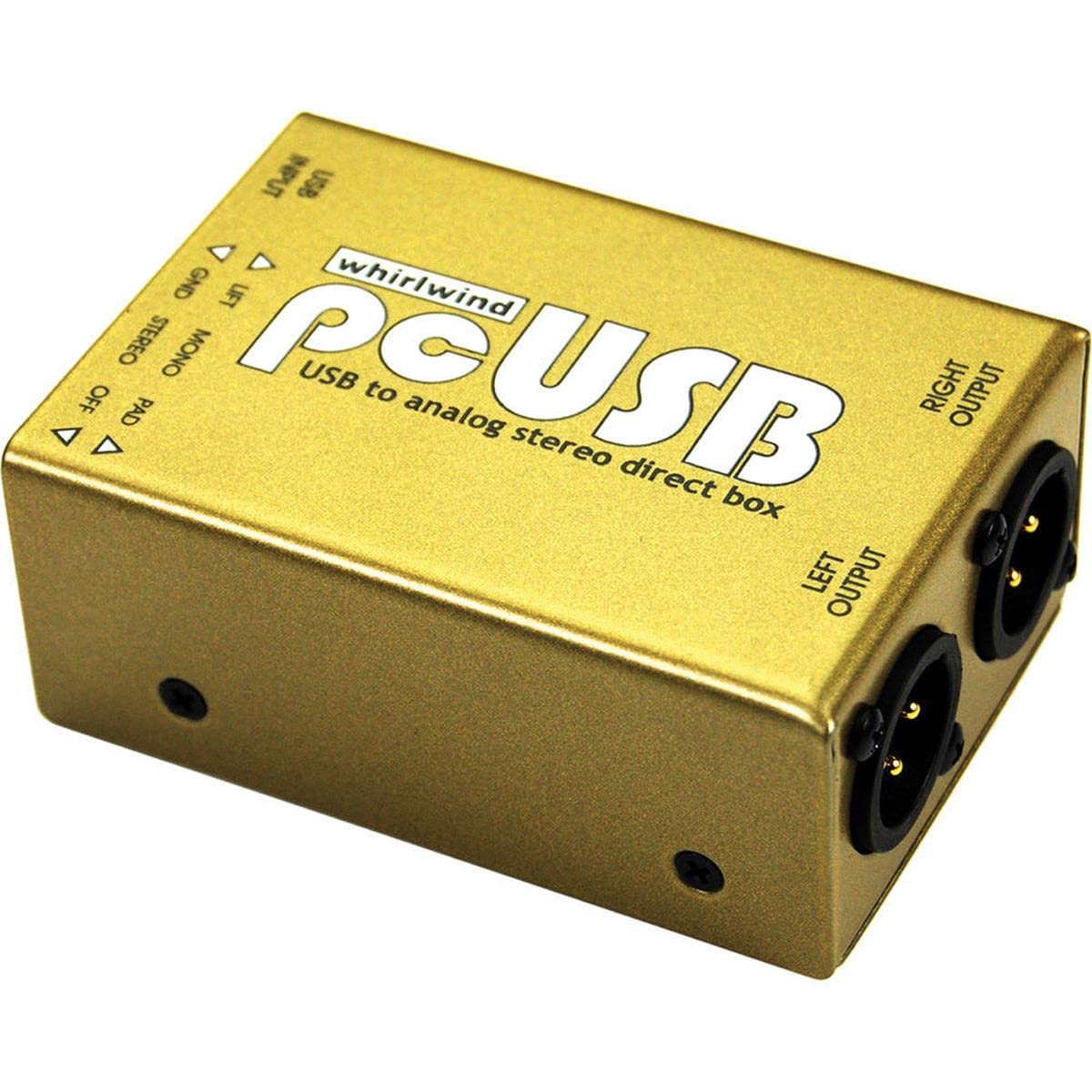 2-Channel Active USB DI Box for PC & Audio Recording - Perfect for Podcasting, Live Streaming & Studio Sound Setup