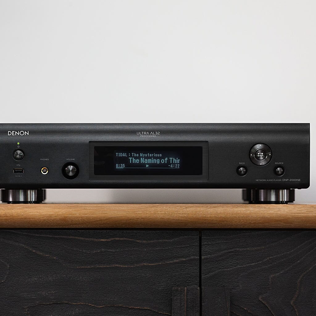 Denon DNP-2000NE Hi-Res Network Audio Streamer & Preamplifier - Wireless Music Streaming for Home Theater & Audiophile Systems
