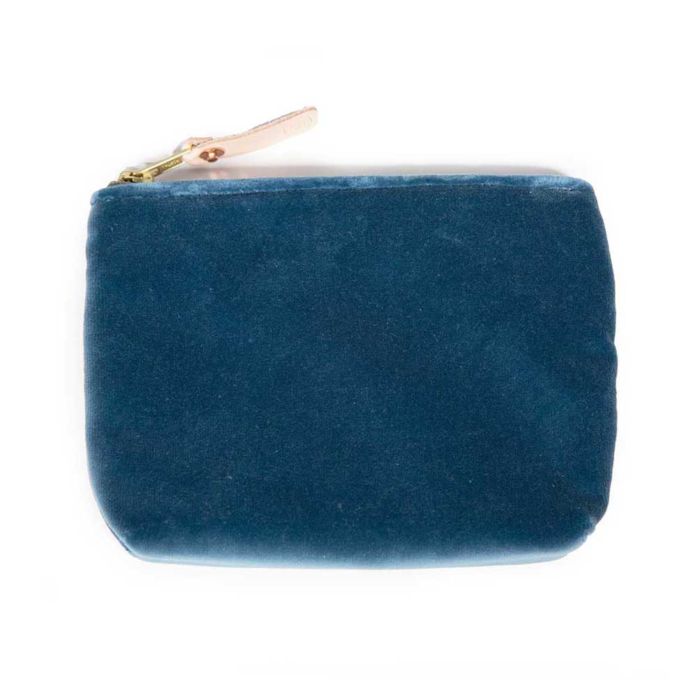 Luxury Velvet Jewelry Pouch for Earrings Necklaces Rings - Soft Ocean Blue Jewelry Organizer Travel Storage Case - Perfect for Gifts, Travel & Home Organization