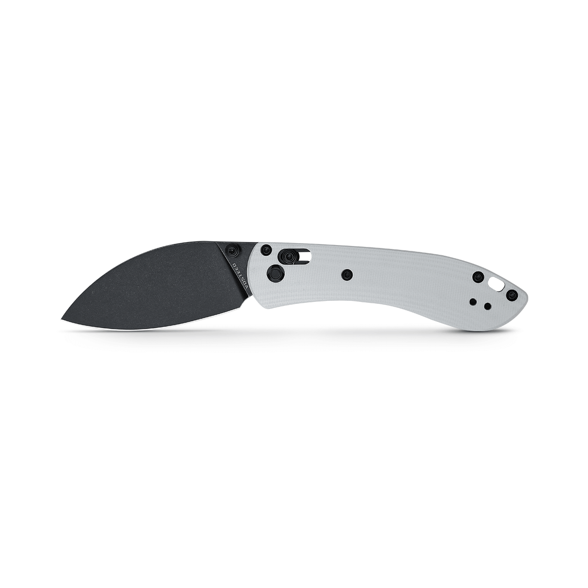 Vosteed Mini Nightshade Folding Pocket Knife - Nitro V Black Blade with White G10 Handle (Model A0209) | EDC Knife for Camping, Hiking & Everyday Carry | Canada Exclusive