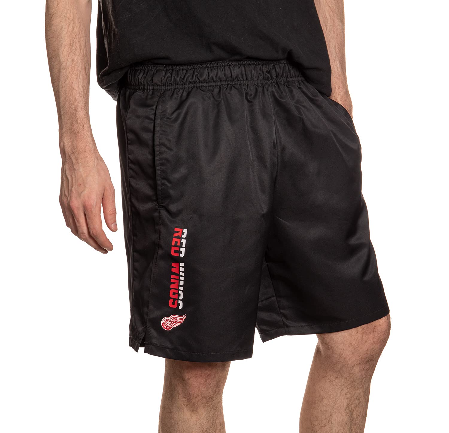 **Calhoun NHL Men's Quick-Dry Athletic Shorts with Pockets - Lightweight & Breathable for Running, Gym Workouts & Casual Wear**
