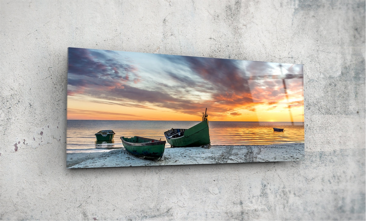 Stunning Sunset Panoramic Wall Art - Perfect for Living Room, Bedroom & Office Decor