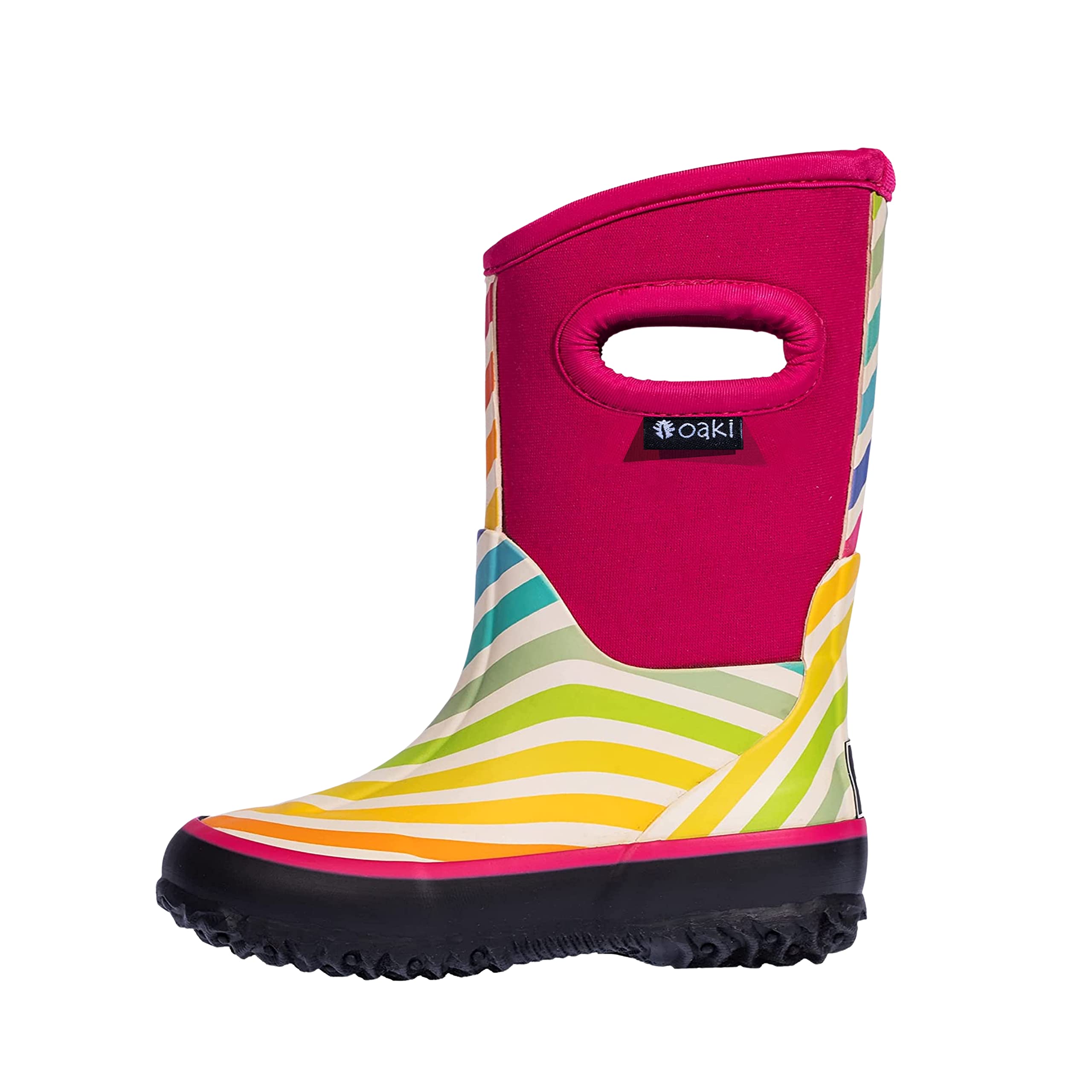 OAKI Kids Neoprene Rain Boots - Waterproof Snow & Muck Boots for Boys & Girls - Perfect for Outdoor Play, Puddles, and Winter Adventures