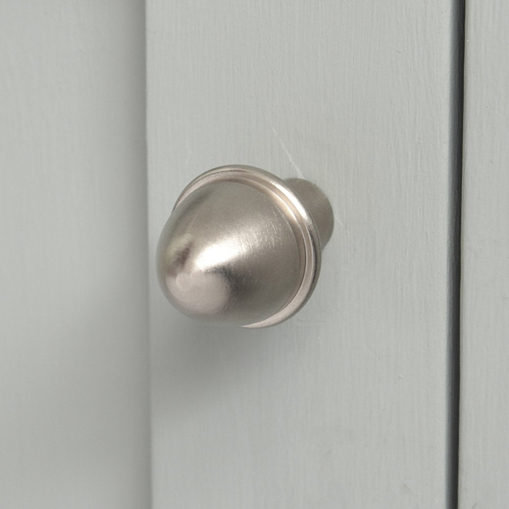Satin Nickel Acorn Cabinet Knob - Elegant Hardware for Kitchen Cabinets, Dressers & Furniture - Perfect for Home Renovation & DIY Projects