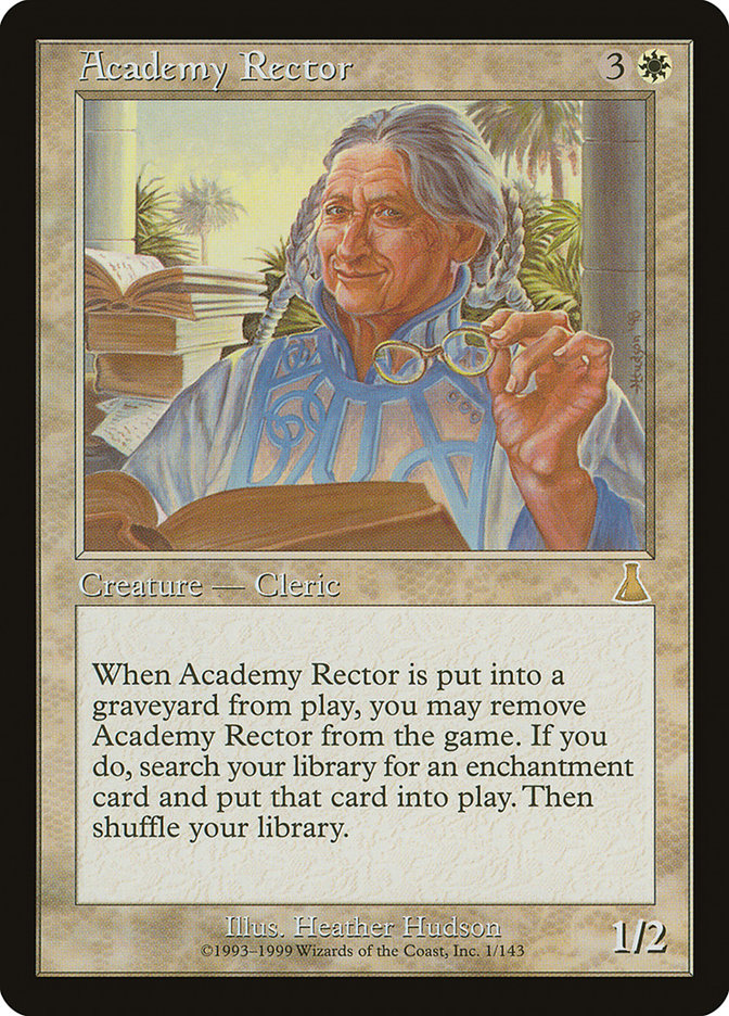 Academy Rector MTG Card - Urza's Destiny Expansion | Rare Magic: The Gathering Enchantment for Commander & Legacy Decks