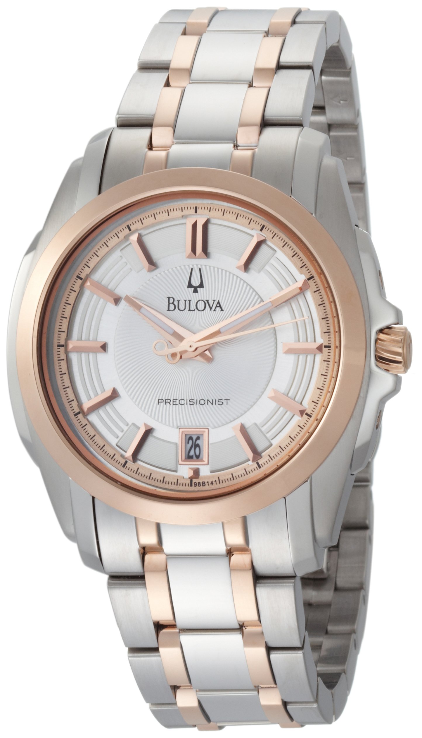 Bulova Men's 98B141 Precisionist Longwood Two-Tone Stainless Steel Bracelet Watch - High Accuracy Chronograph for Business, Formal & Everyday Wear