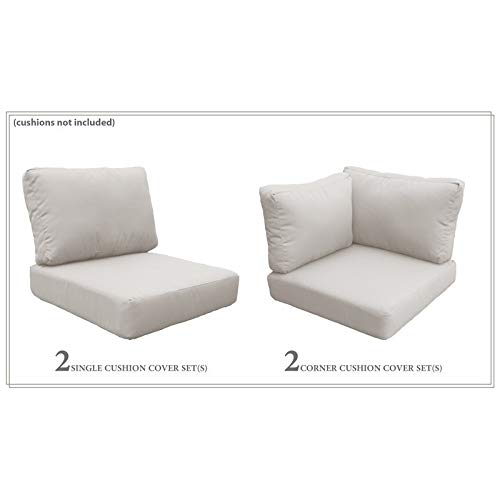 TK Classics Beige Sofa Cover Set for VENICE-06e - Replacement Slipcover (Cushions Not Included) | Perfect for Living Room Furniture Protection & Style Upgrade