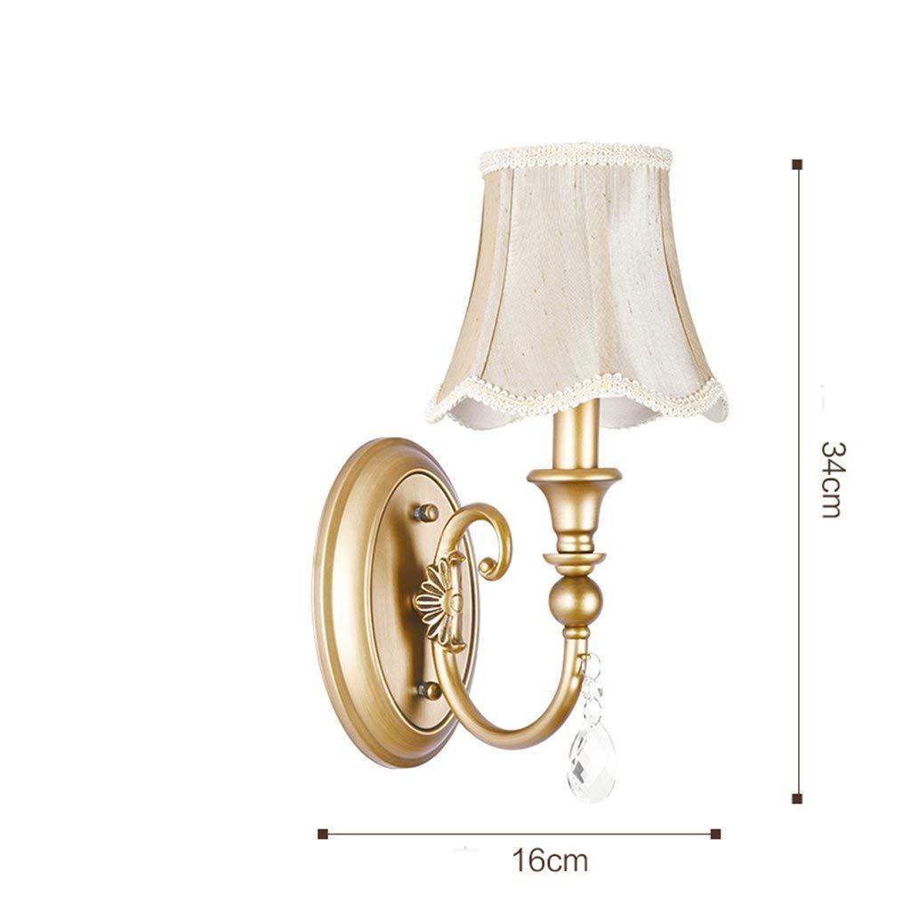 Vintage Iron Wall Lamp with E14 Socket - Bedroom, Living Room, Restaurant & Hallway Lighting - Perfect for Staircase Illumination & Cozy Ambience