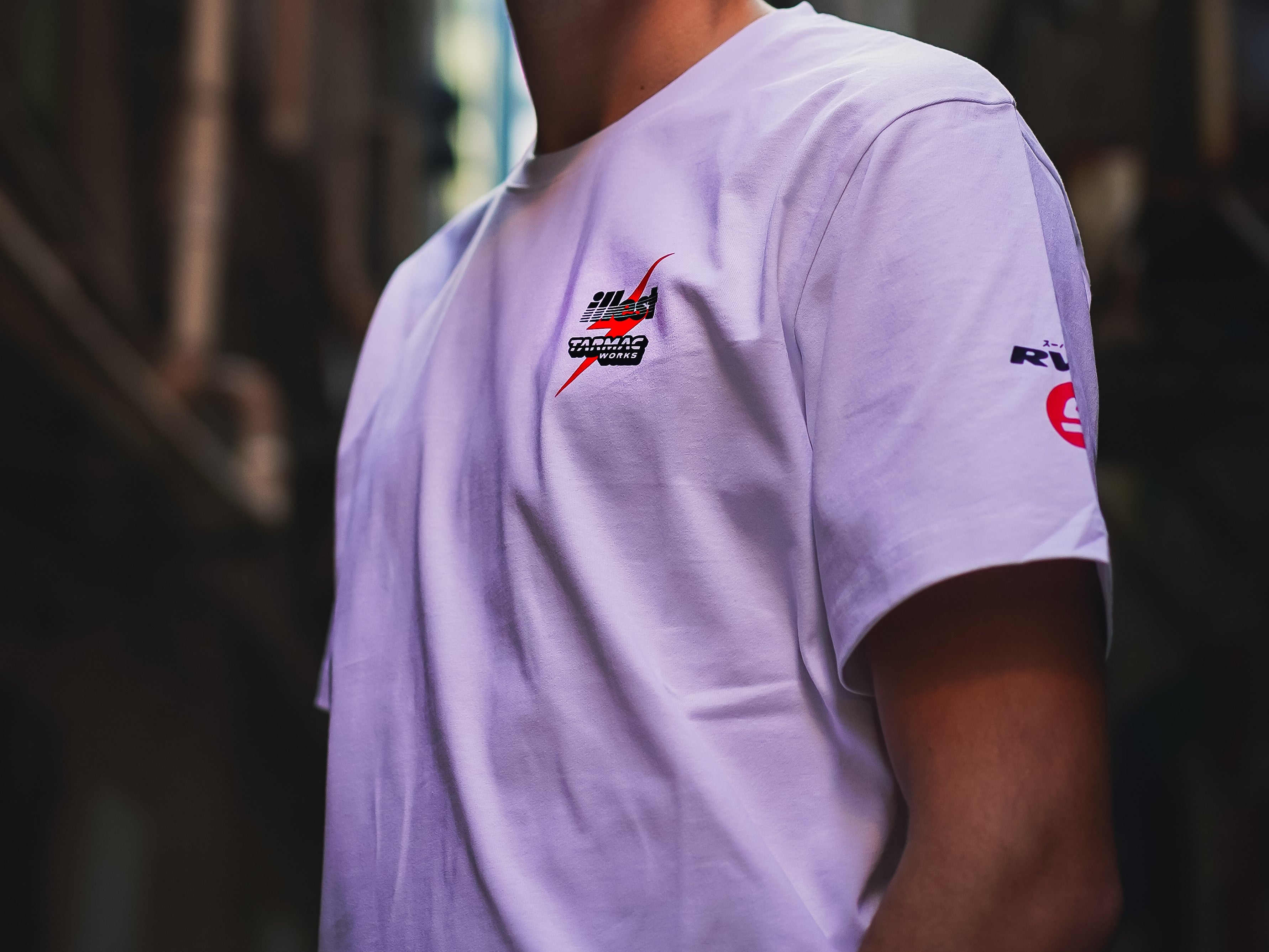 Illest x Tarmac Works Collaboration T-Shirt - RWB 993 SuperNine White - Streetwear & Car Enthusiast Fashion for Casual Wear