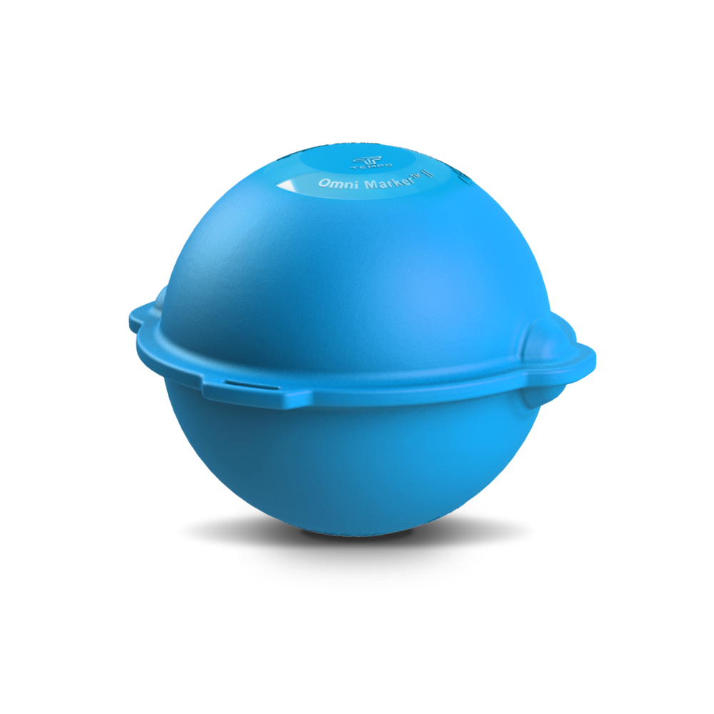 Tempo OMNI Blue Ball Marker II - Waterproof & Durable Golf Ball Marker for Wet Conditions - Perfect for Rainy Days & Water Hazards on the Course