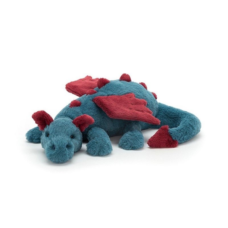 Dexter Dragon Plush Toy by Jellycat - Soft & Cuddly Stuffed Animal for Kids, Babies & Collectors | Perfect for Gifts, Nursery Decor & Comfort