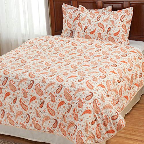 Premium European Paisley 4-Piece Comforter Set Queen Size - Soft Bedding for Master Bedroom & Guest Room Decor