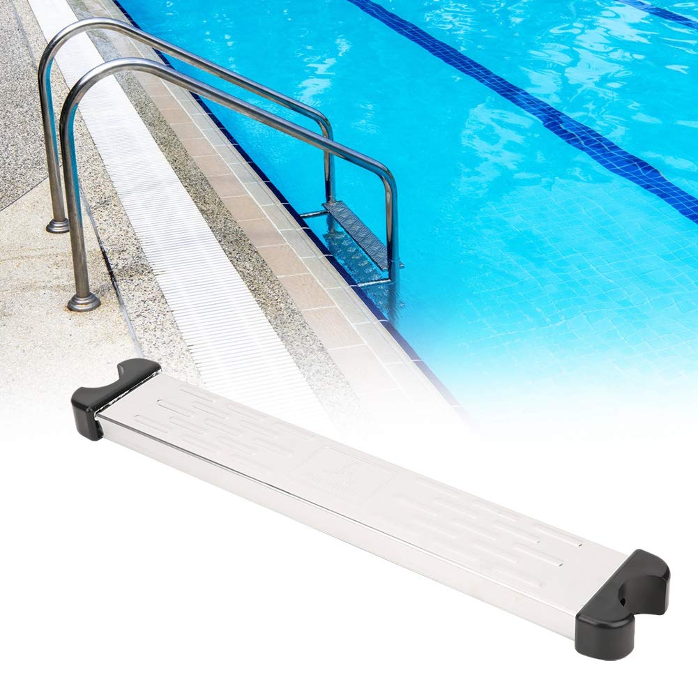 Stainless Steel Pool Ladder Steps Replacement - Anti-Slip Swimming Pool Pedal Rung Accessories for Inground & Above Ground Pools