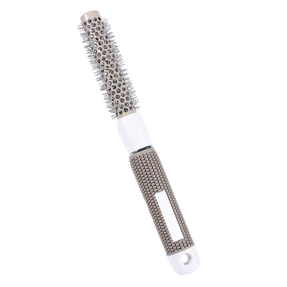**ANGGREK 5-Size Ceramic Curling Iron Brush Set - Heat Resistant Salon & Barber Round Brushes for Curly, Tangled Hair - Perfect for Blow Drying, Styling & Salon Use (Size 19#)**
