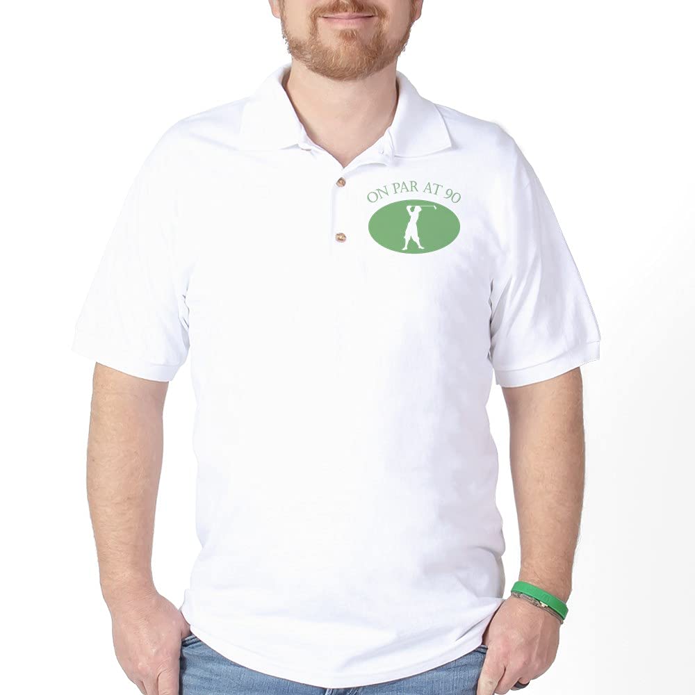 On Par at 90 Golf Shirt - Premium Performance Polo for Men & Women - Perfect for Golf Courses, Country Clubs & Casual Wear