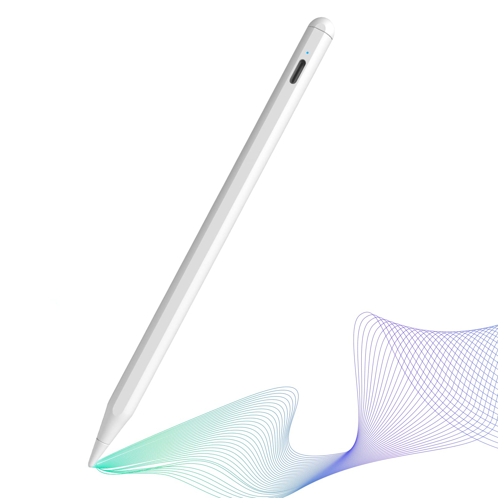 Premium Pencil Stylus for iPad 10th Generation with Palm Rejection - Compatible with iPad Pro 11/12.9 inch (5th/6th Gen), iPad 8th/9th/10th Gen, iPad Mini 6th Gen & iPad Air 5th Gen - White | Perfect for Digital Art, Note Taking & Professional Presentations