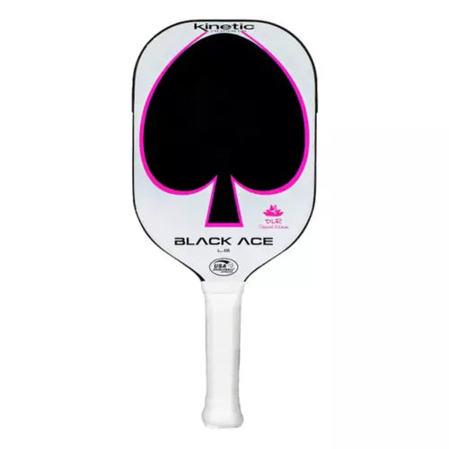 ProKennex Black Ace LG (Long Grip) Pickleball Paddle - Carbon Fiber Face with Shock Absorption - Perfect for Competitive Play & Outdoor Pickleball Games
