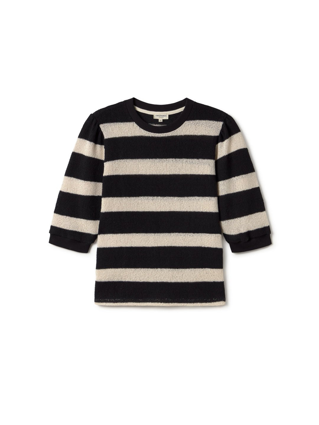 Paia Black & White Striped T-Shirt for Women - Trendy Casual Wear for Everyday Outfits & Street Style Fashion