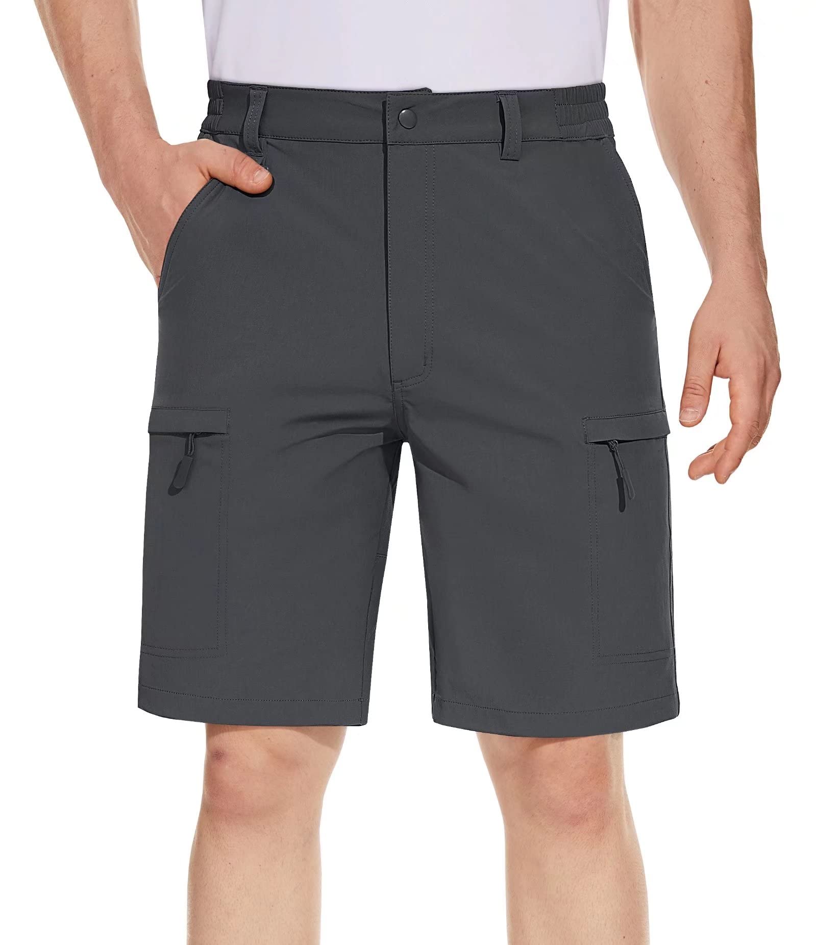 BIYLACLESEN Men's Quick Dry Stretch Cargo Hiking Shorts - Lightweight Outdoor Shorts with 5 Pockets for Golf, Fishing, Camping & Travel - Perfect for Active Adventures and Summer Outdoor Activities