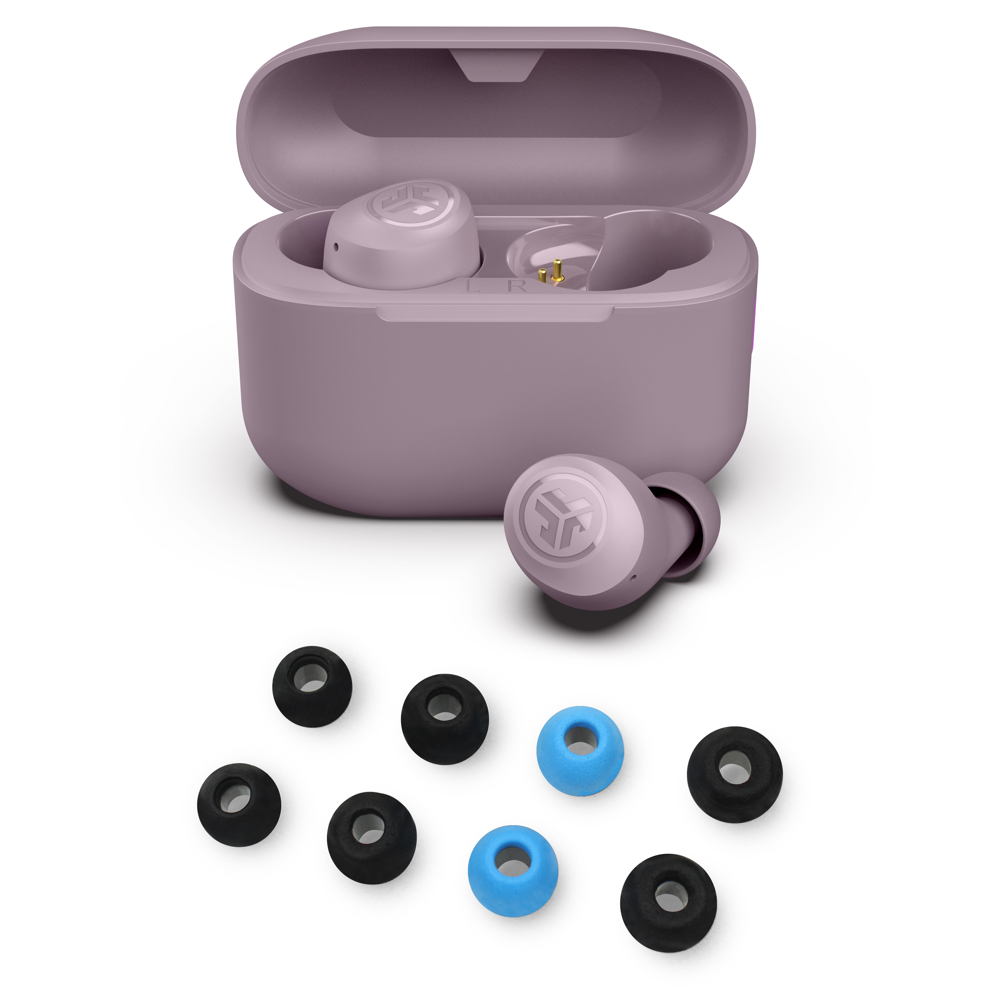 Go Pop+ Cloud Mauve & Foam Tips Gift Set for Wireless Earbuds - Perfect for Travel, Workouts & Everyday Use