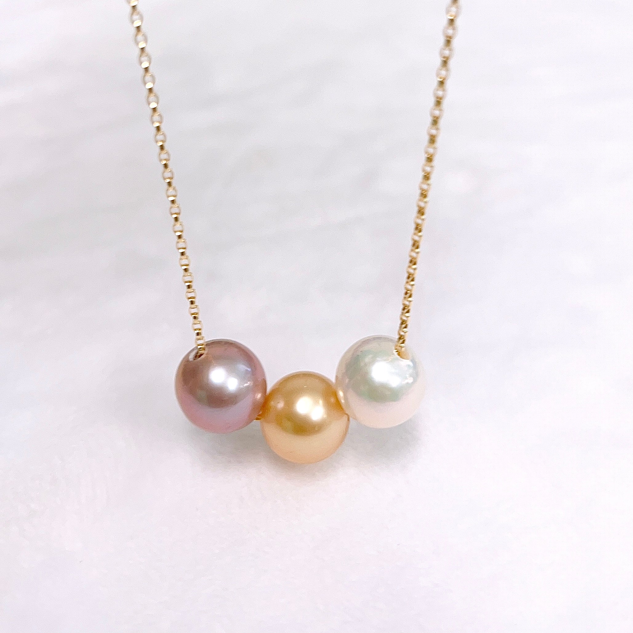 KRISTI Gold South Sea & Edison Pearls Necklace (N404) - Elegant Pearl Jewelry for Women, Perfect for Weddings, Parties & Special Occasions