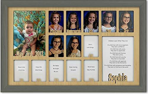 Personalized Northland School-Years Picture Frame - Holds Twelve 2.5