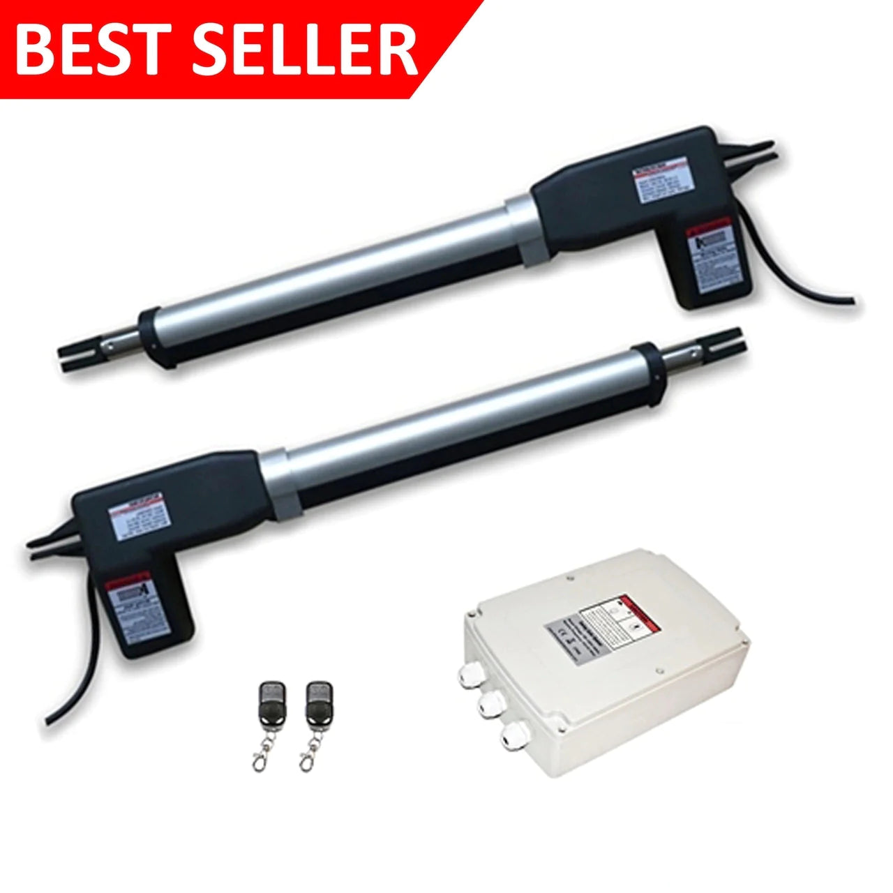 Aleko AS1200 AC/DC Dual Swing Gate Opener Kit - Automatic Driveway Gate Motor for Home Security & Access Control | Perfect for Residential Properties, Farms & Commercial Entrances