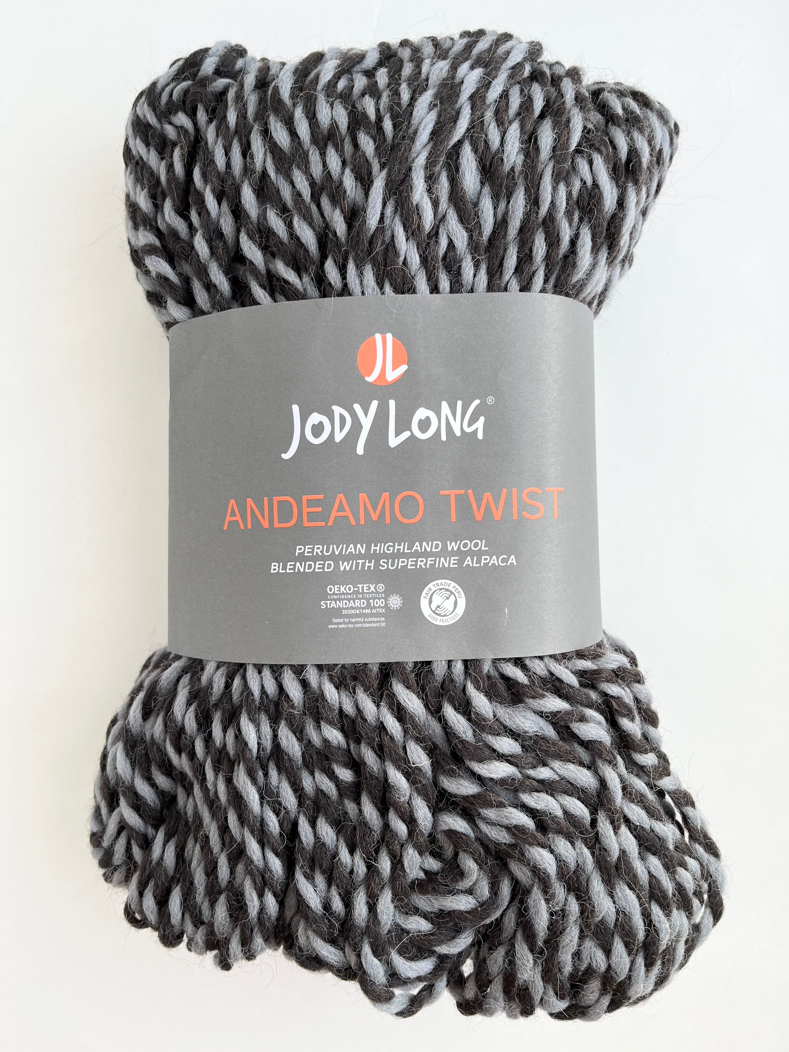 Andeamo Twist Yarn by Jody Long - Premium Hand Knitting Wool for Scarves, Hats & DIY Crafts - Perfect for Crochet, Knitting & Home Decor Projects