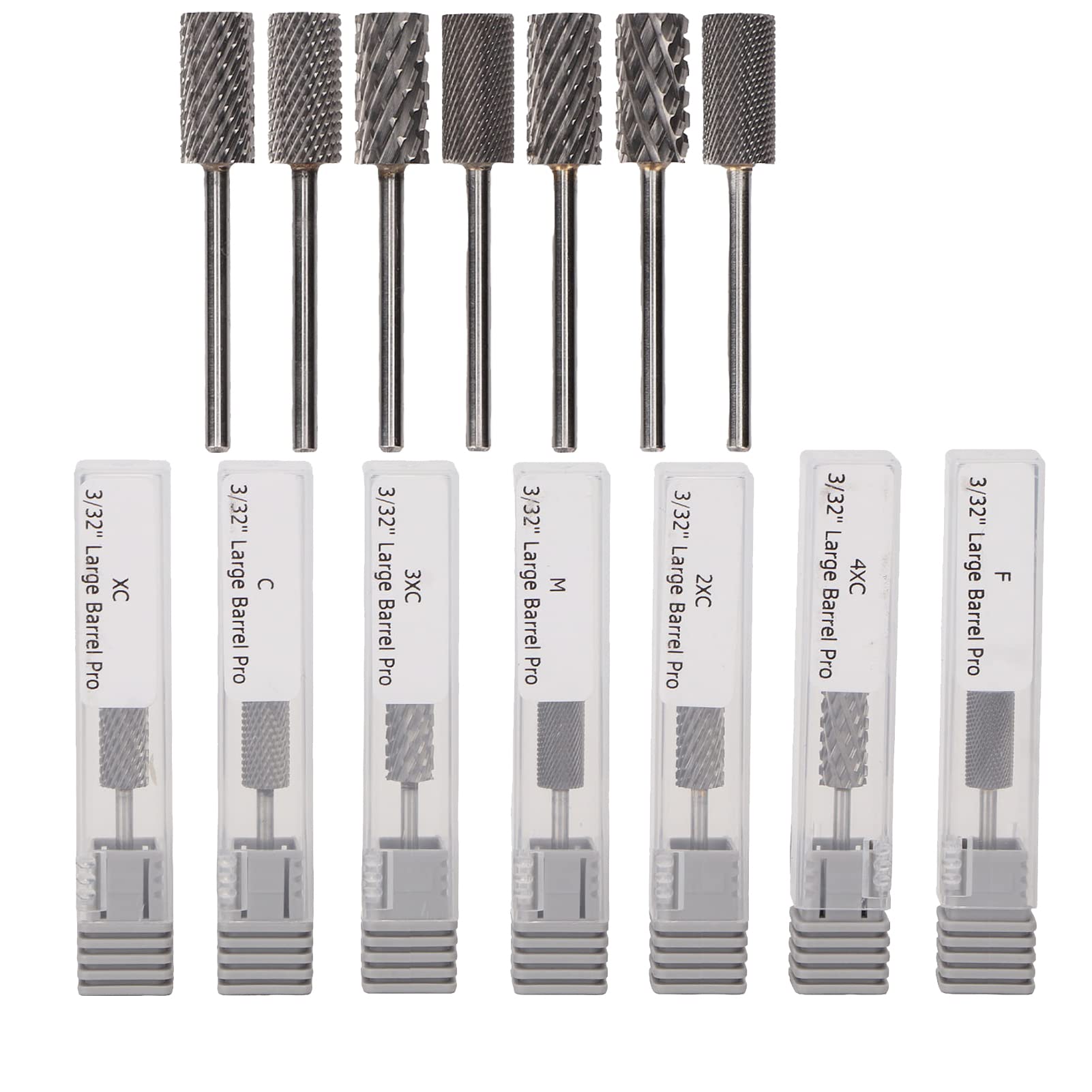 9pcs Tungsten Carbide Nail Drill Bits Set - Professional Manicure Pedicure Tools for Acrylic & Gel Nails Removal - Salon & Home Nail Care Supplies - Perfect for DIY Nail Art & Professional Nail Salons