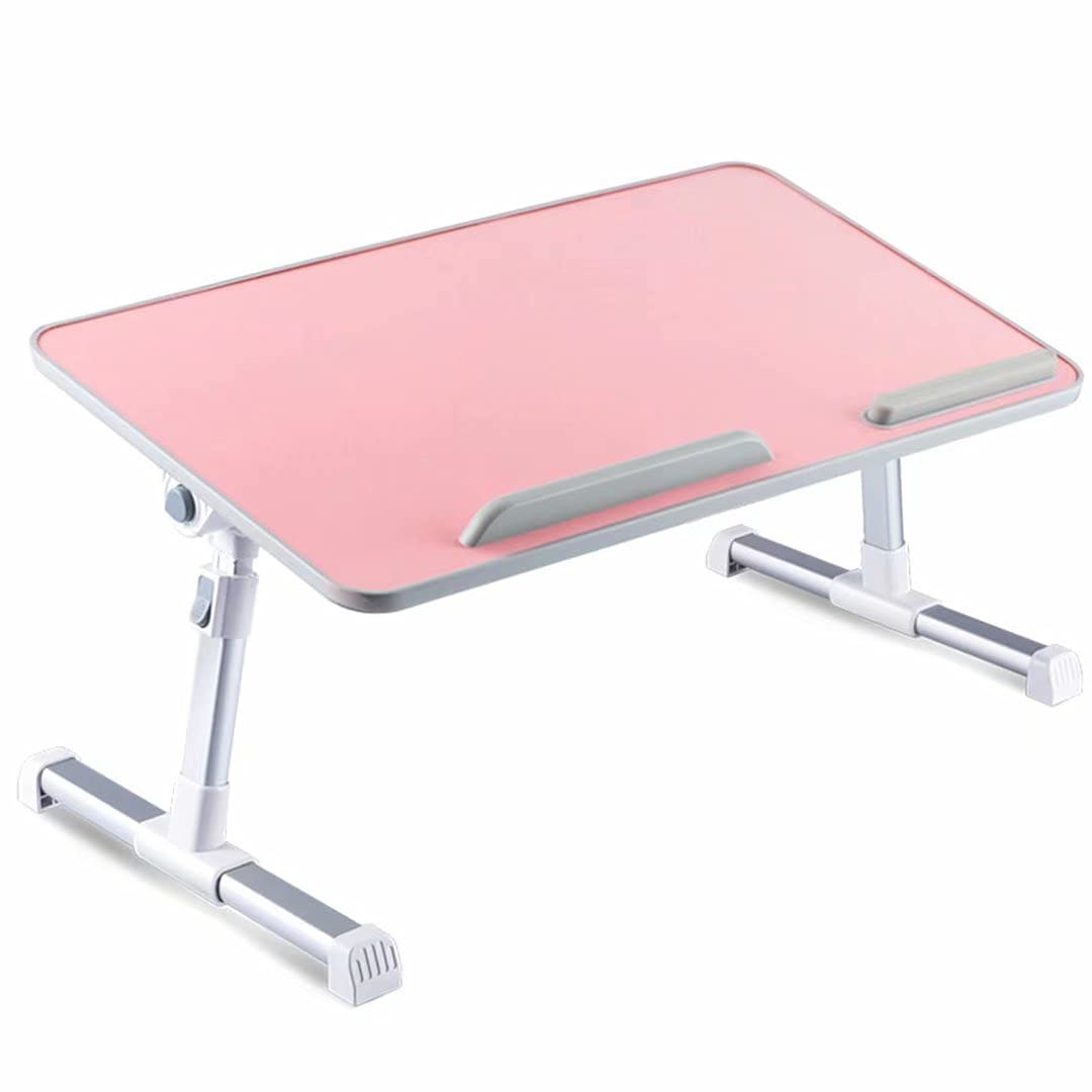 Adjustable Laptop Stand with USB Cooling Fans - Foldable Bed Desk for Home Office, Study & Work - Portable Lap Standing Table with Ergonomic Design - Perfect for Remote Work, Online Classes & Bedroom Use