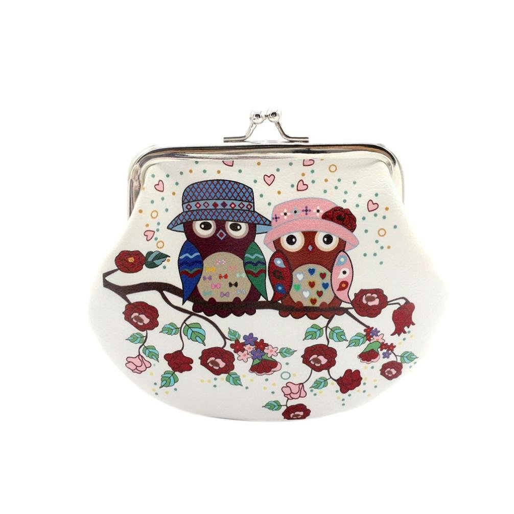 Canserin Women's Vintage Owl Small Wallet - Retro Clutch Bag & Coin Purse for Ladies | Perfect for Everyday Use, Travel, and Gift Giving