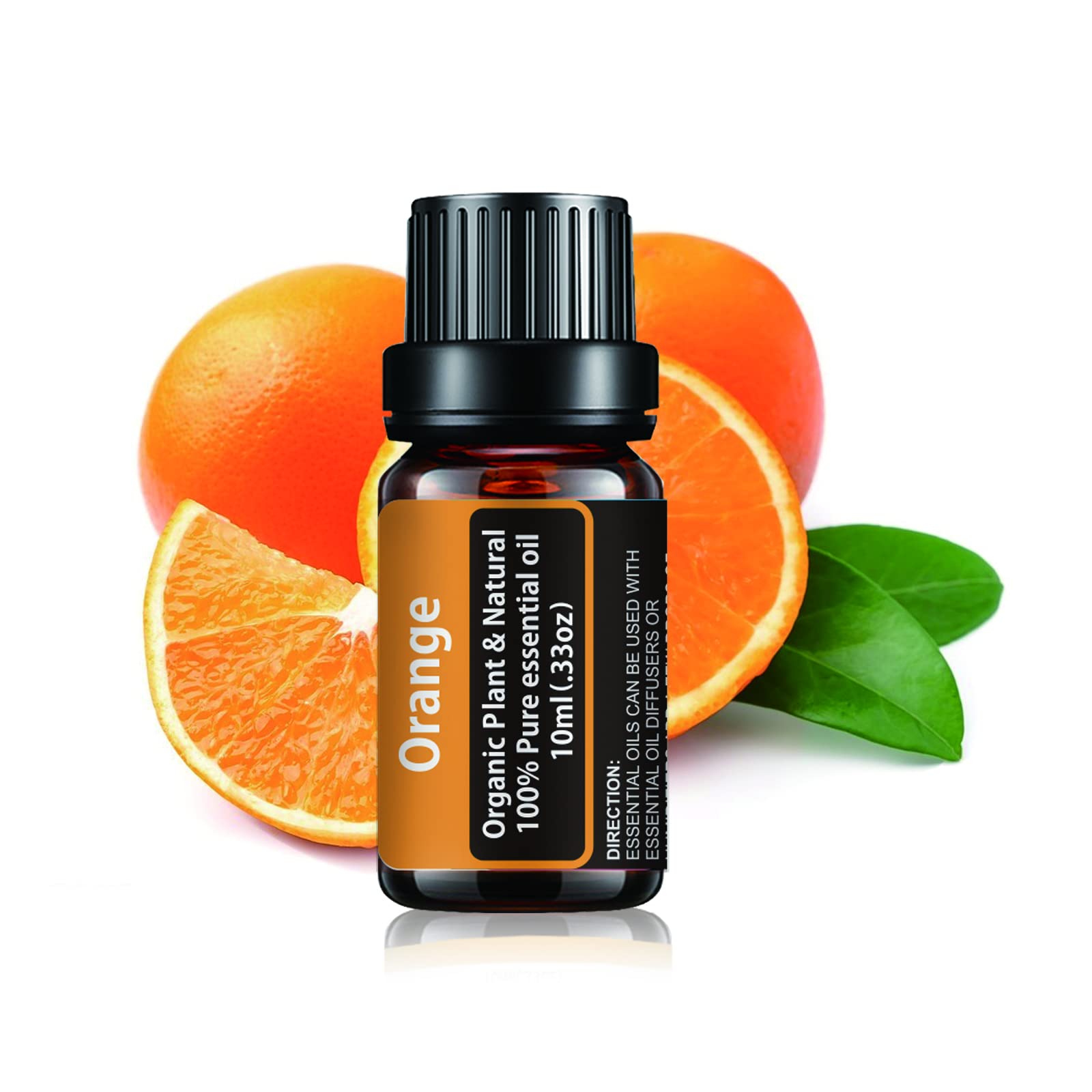 Pure Sweet Orange Essential Oil - 100% Natural Fragrance Oil for Candle Making, Soap & Diffuser - Perfect Aromatherapy Gift for Women & Home Spa (10ml) - Relaxing Mood & Stress Relief